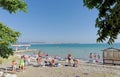 Gelendzhik, Russia. - August 12.2016. View on the Gelendzhik bay from embankment. Royalty Free Stock Photo