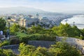 Gellert Hill and Buda castle at evening. Budapest. Hungary Royalty Free Stock Photo