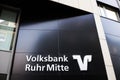 a sign of the german volksbank ruhr mitte bank