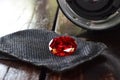 Gem and Jewelry Real ruby Red with a rare luster, expensive