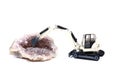 Gem mining Royalty Free Stock Photo