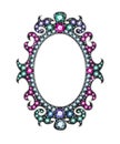 Gem Mirror Frame