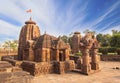 Landscape view of 11th Century AD Mukteshvara Temple Bhubaneswar, Odisha, India.