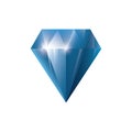 Gem, Precious stone, Game loot UI icon, vector illustration