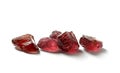 Gem quality garnet crystal from finnish Lapland Royalty Free Stock Photo