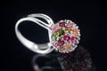 Gem ring Royalty Free Stock Photo
