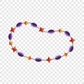 Gem stone bracelet icon, cartoon style Royalty Free Stock Photo