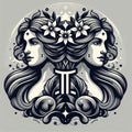 Gemini represents the zodiac sign of people born between May 21 and June 21.