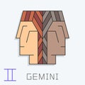 Gemini sign Royalty Free Stock Photo