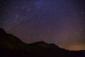 Geminid Meteor in the night sky