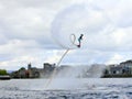 Gemma Weston on Flyboard Royalty Free Stock Photo