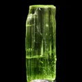 Gemmy crystal of rare Chrome-Tremolite, A variety of Tremolite Royalty Free Stock Photo