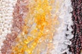 Gemstone beads Royalty Free Stock Photo