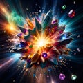 Gemstone Blast Royalty Free Stock Photo