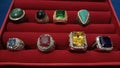 Gemstone in the box jewerly colection Royalty Free Stock Photo