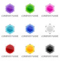 Gemstone icon and logo designs