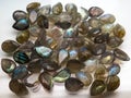 Gemstone Labradorite, natural cut stones