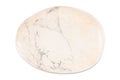 Gemstone on white background, white jasper