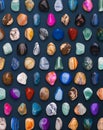 Gemstones Variety Pattern 3D illustration Render ready for design