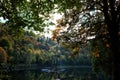 Gemunder Maar volcanic lakeGemunder Maar volcanic crater lake in Germany