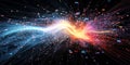 Gen Z coder works globally with a team to develop cutting-edge technology solutions for the future