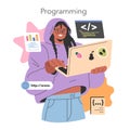 Gen Z Hobbies. Flat Vector