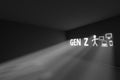 GEN Z rays volume light concept