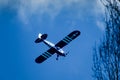 GENAVILLE, FRANCE - APRIL 09, 2023 : a piper World War 2 was seeing flying in the skies over Genaville field Royalty Free Stock Photo