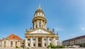 Gendarmenmarkt in Berlin with Concert Hall and French Cathedral in historical and business downtown, Berlin, Germany, at summer