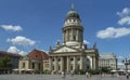 French Cathedral and Gendarmenmarkt in Berlin Royalty Free Stock Photo
