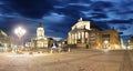 Gendarmenmarkt at night - panorama of Berlin