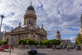 Gendarmenmarkt square with French Church Royalty Free Stock Photo