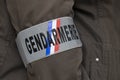 Gendarmerie armband worn on a jacket Royalty Free Stock Photo