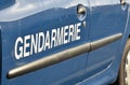 Gendarmerie vehicle, french police Royalty Free Stock Photo