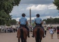 Gendarmes on horseback in Paris