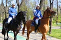 Gendarmes riding