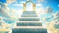 Gender activism as stairs to reach out to the heavenly gate for reward, success and happiness.Gender activism elevates a