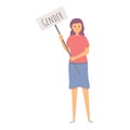 Gender discrimination icon cartoon vector. Career inequality