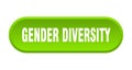 gender diversity button. rounded sign on white background