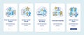 Gender diversity implementation tips onboarding mobile app page screen with concepts