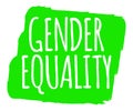 Gender Equality Banner. Gender equality Label and Logo. Logo Vector Illustration