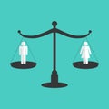 Gender equality concept. Royalty Free Stock Photo