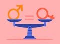 Gender equality concept Royalty Free Stock Photo