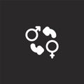 gender icon. Filled gender icon for website design and mobile, app development. gender icon from filled gender identity collection Royalty Free Stock Photo