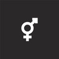 gender icon. Filled gender icon for website design and mobile, app development. gender icon from filled esoteric collection Royalty Free Stock Photo