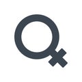 Gender vector glyph colour icon Royalty Free Stock Photo