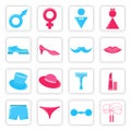 Gender icons set