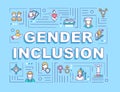 Gender inclusion word concepts banner