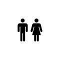 Gender, man and woman icon Royalty Free Stock Photo