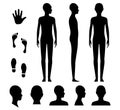 Gender neutral human body silhouette